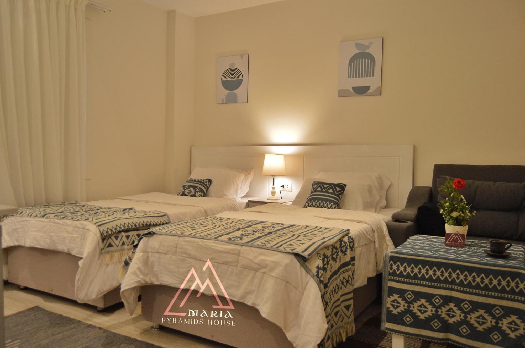 Maria Pyramids House Hotel Kafrat al Jabal ภายนอก รูปภาพ